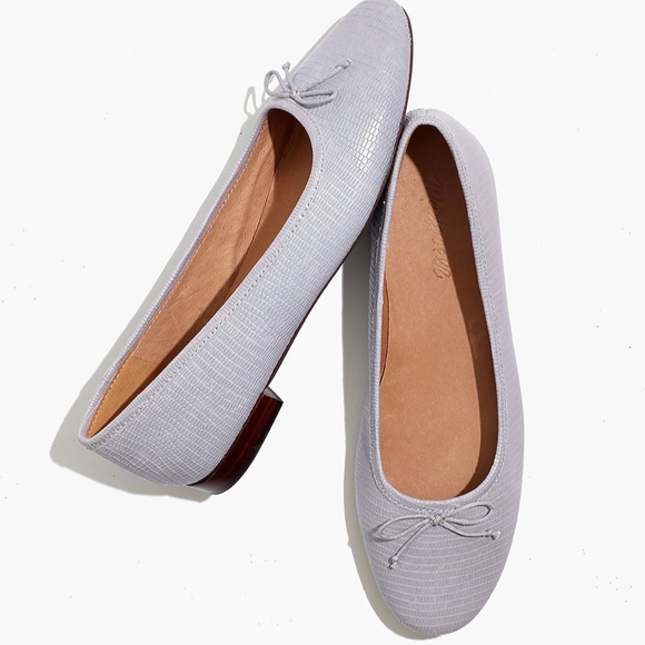 Madewell | The Adelle Ballet Flat in Lizard Embossed Leather - Picture 5 of 8